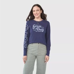 United By Blue Womens Long Sleeve Graphic T-Shirt XL